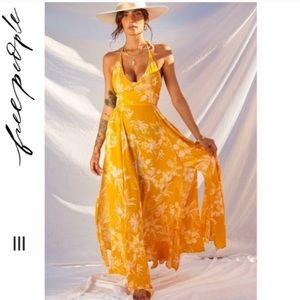 Free People Lille Printed Maxi Dress - LG
